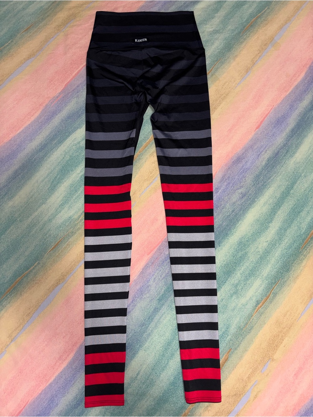 K Deer | Legging Jennifer Stripe Full Length Yoga size S - Picture 3 of 4